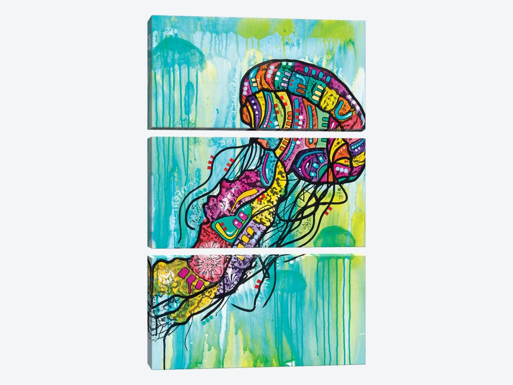 Jellyfish by Dean Russo 3-piece Canvas Wall Art