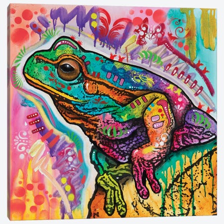 Psychedelic Frog Canvas Print #DRO875} by Dean Russo Canvas Art Print