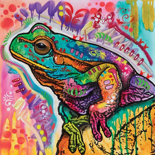 Frogs: Psychedelic Frog by Dean Russo