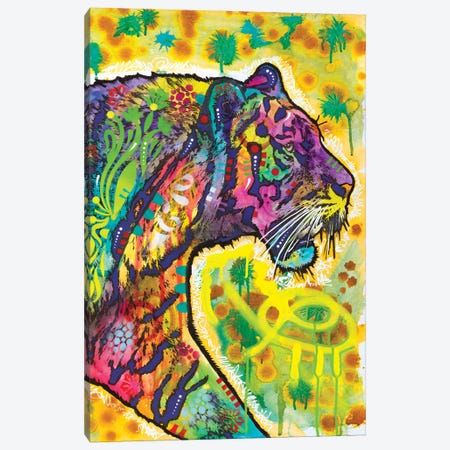 Psychedelic Tiger Canvas Print #DRO876} by Dean Russo Canvas Art Print
