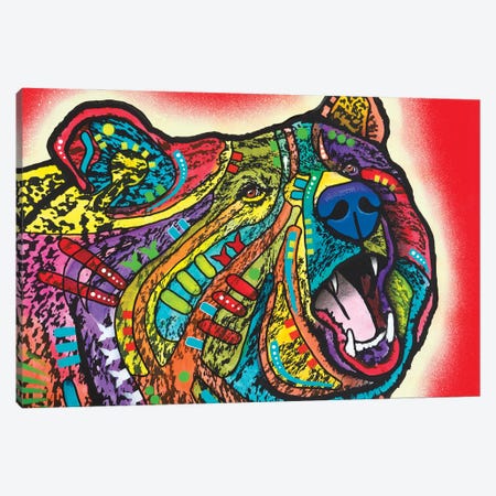 Roaring Bear Canvas Print #DRO877} by Dean Russo Canvas Art Print