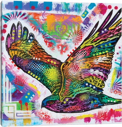 Hawk Canvas Art Print - Dean Russo