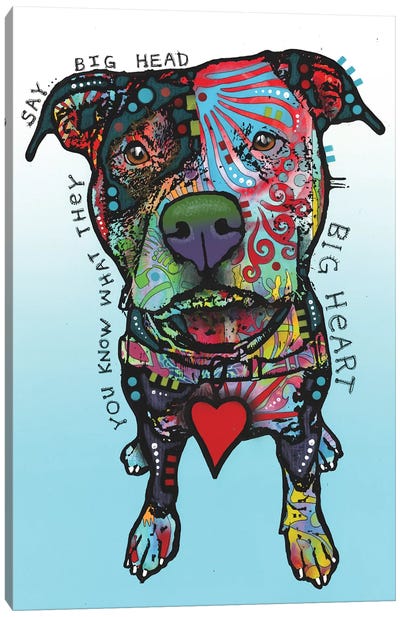 Big Heart Canvas Art Print - Pet Adoption & Fostering Art
