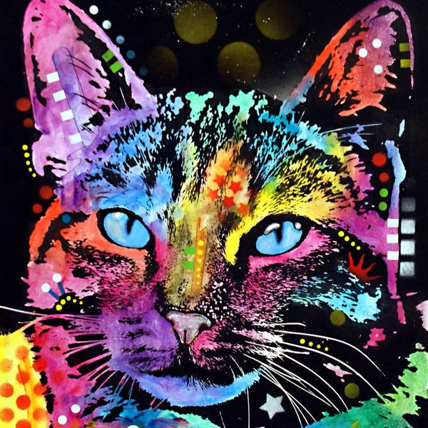 Dean Russo: Thoughtful Cat by Dean Russo