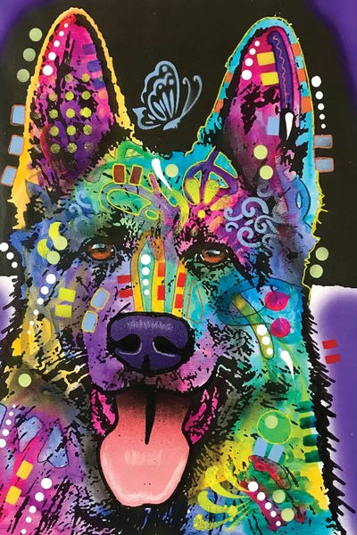 German Shepherds: Butterfly Shepherd by Dean Russo