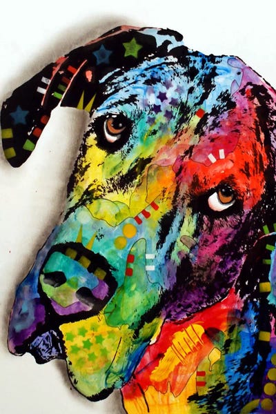 Great Danes: Tilted Dane by Dean Russo