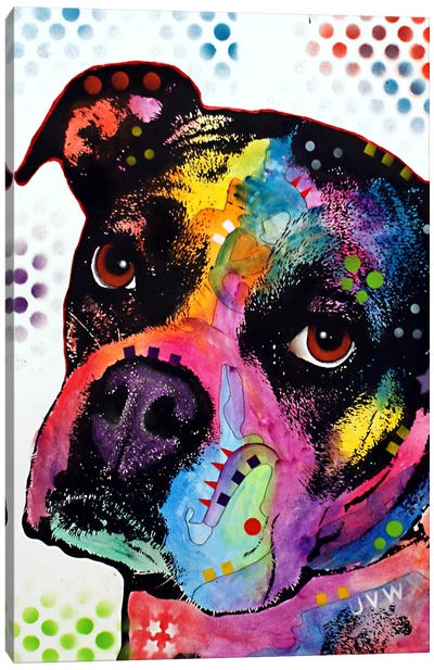 Young Boxer Canvas Art Print - Best Selling Dog Art