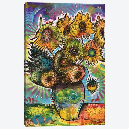 Sunflowers Canvas Print #DRO943} by Dean Russo Canvas Art