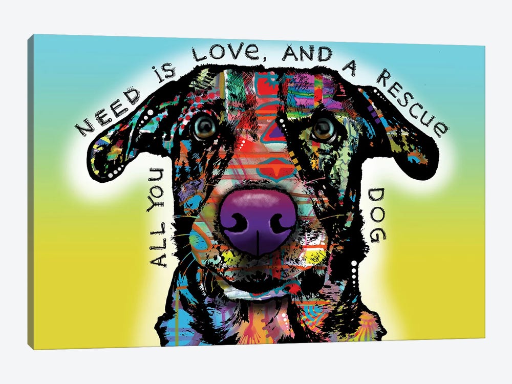 Love and Rescue by Dean Russo 1-piece Canvas Print