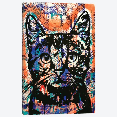 Nine Lives Cat Canvas Print #DRO973} by Dean Russo Art Print