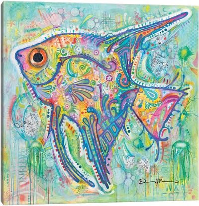 Angel Canvas Art Print - Kids Ocean Life Art