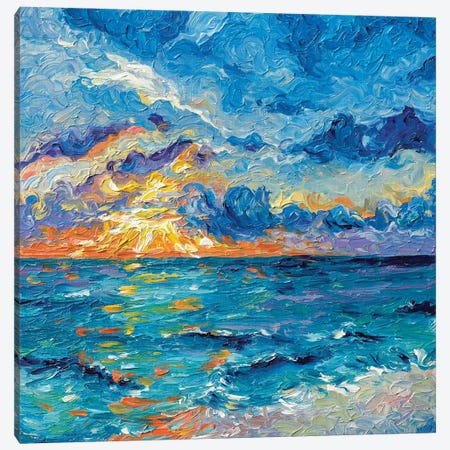 Fire In The Sky Canvas Print #DRT38} by Dorota Kosi Canvas Art