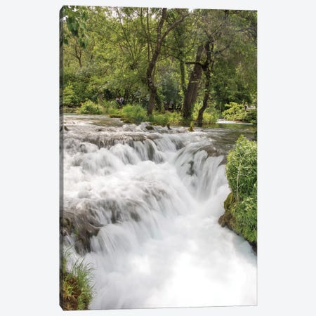 Croatia. Krka National Park cascades. UNESCO World Heritage Site. Canvas Print #DRU10} by Trish Drury Canvas Art Print
