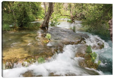 Croatia. Krka National Park cascades. UNESCO World Heritage Site. Canvas Art Print