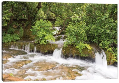 Croatia. Krka National Park cascades. UNESCO World Heritage Site. Canvas Art Print