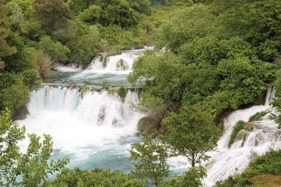 Croatia. Krka National Park waterfalls and cascades, UNESCO World Heritage Site. by Trish Drury framed canvas print