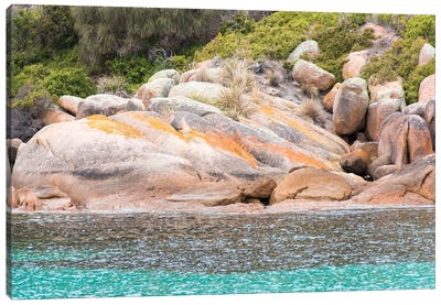 Australia, Tasmania, Freycinet National Park. Schouten Island. Crockett's Bay Canvas Art Print
