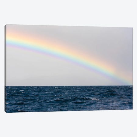 Australia, Tasmania, Maria Island. Rainbow in Tasman Sea Canvas Print #DRU5} by Trish Drury Canvas Print