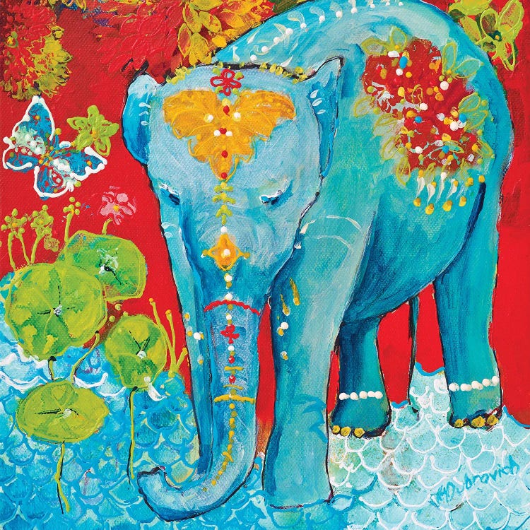 Lil Elephant by Helen Dubrovich wall art