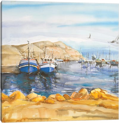 Mariner's Wharf Africa Canvas Art Print - Harbor & Port Art