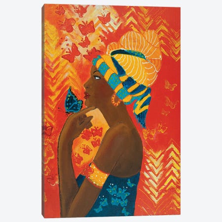 African Queen Canvas Print #DRV1} by Helen Dubrovich Art Print