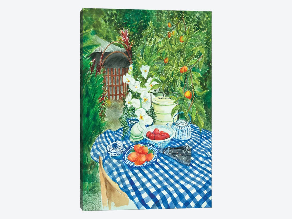 Picnic In The Kampung by Helen Dubrovich 1-piece Canvas Art