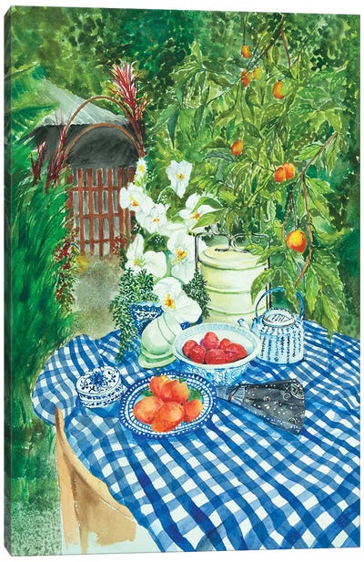 Picnic In The Kampung Canvas Art Print - Modern Tablescapes