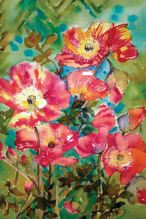 Poppies by Helen Dubrovich wall art