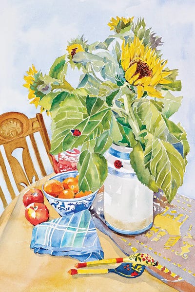 Fine Art Print: Sun Flowers by Helen Dubrovich
