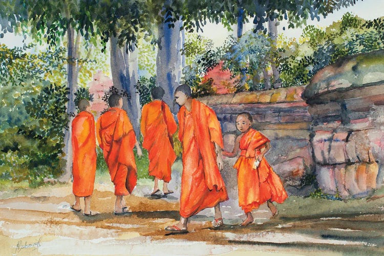 Temple Grounds by Helen Dubrovich wall art