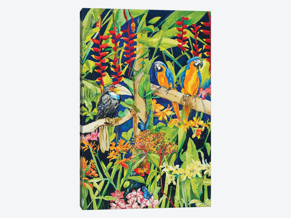Tropical Night by Helen Dubrovich 1-piece Canvas Art