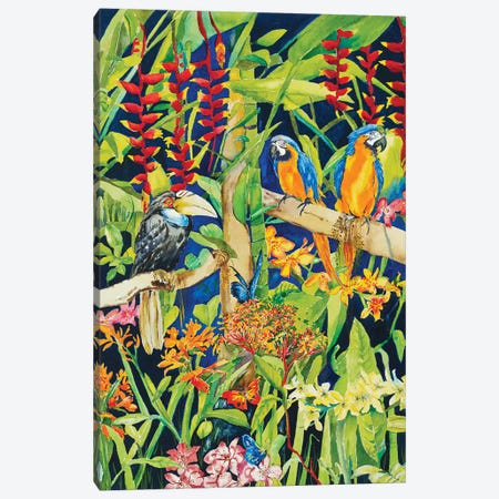 Tropical Night Canvas Print #DRV48} by Helen Dubrovich Canvas Art Print