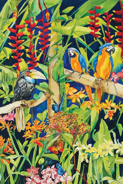 Fine Art Print: Tropical Night by Helen Dubrovich