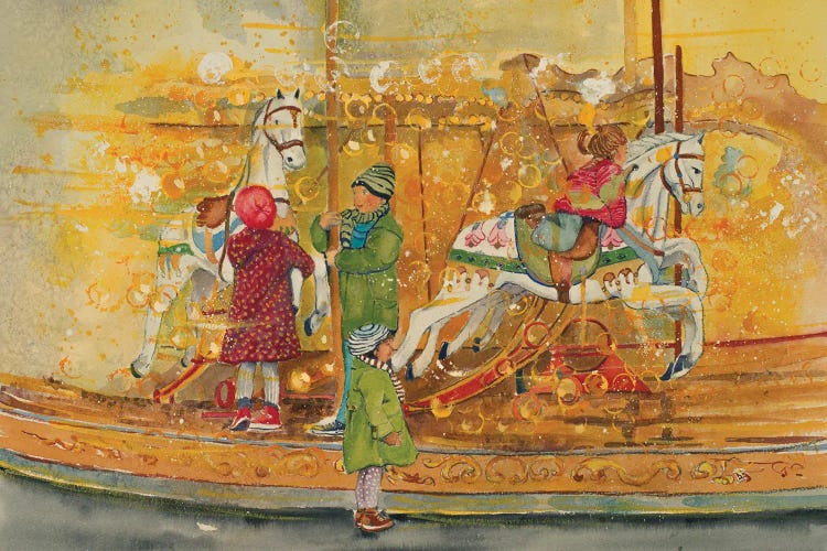 Carousel by Helen Dubrovich wall art