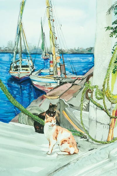 Helen Dubrovich: Cats With Feluccas by Helen Dubrovich