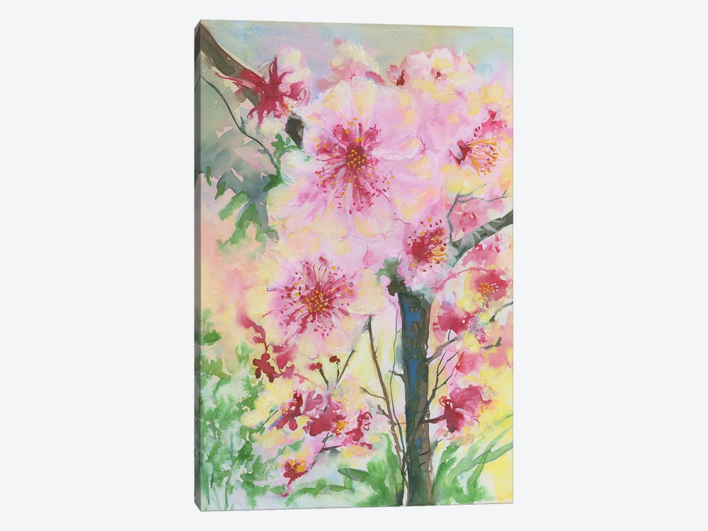 Floral Japan by Helen Dubrovich 1-piece Canvas Artwork