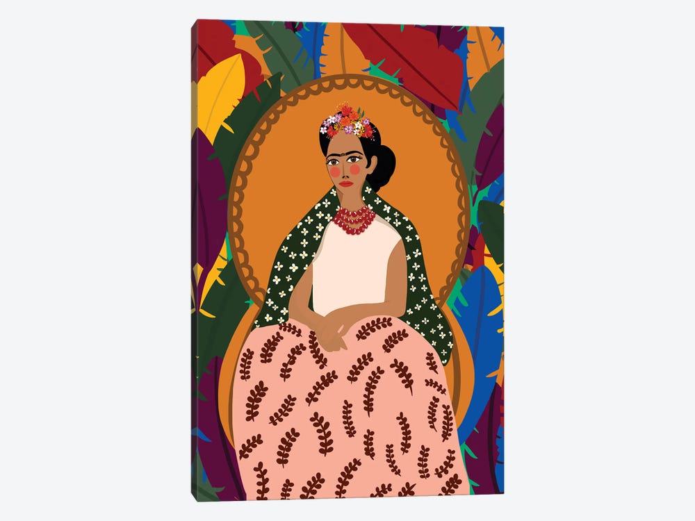 Frida On Her Throne by Dina Razin 1-piece Art Print