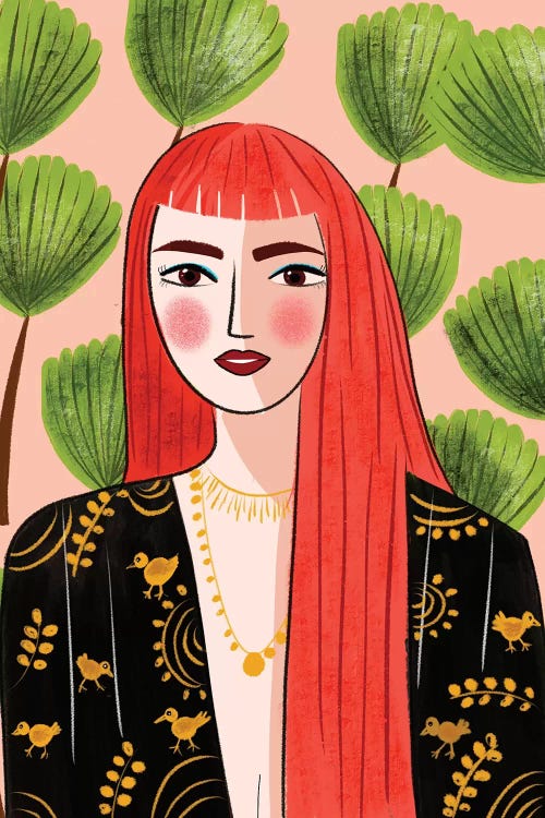 Portrait Of A Red Head by Dina Razin wall art