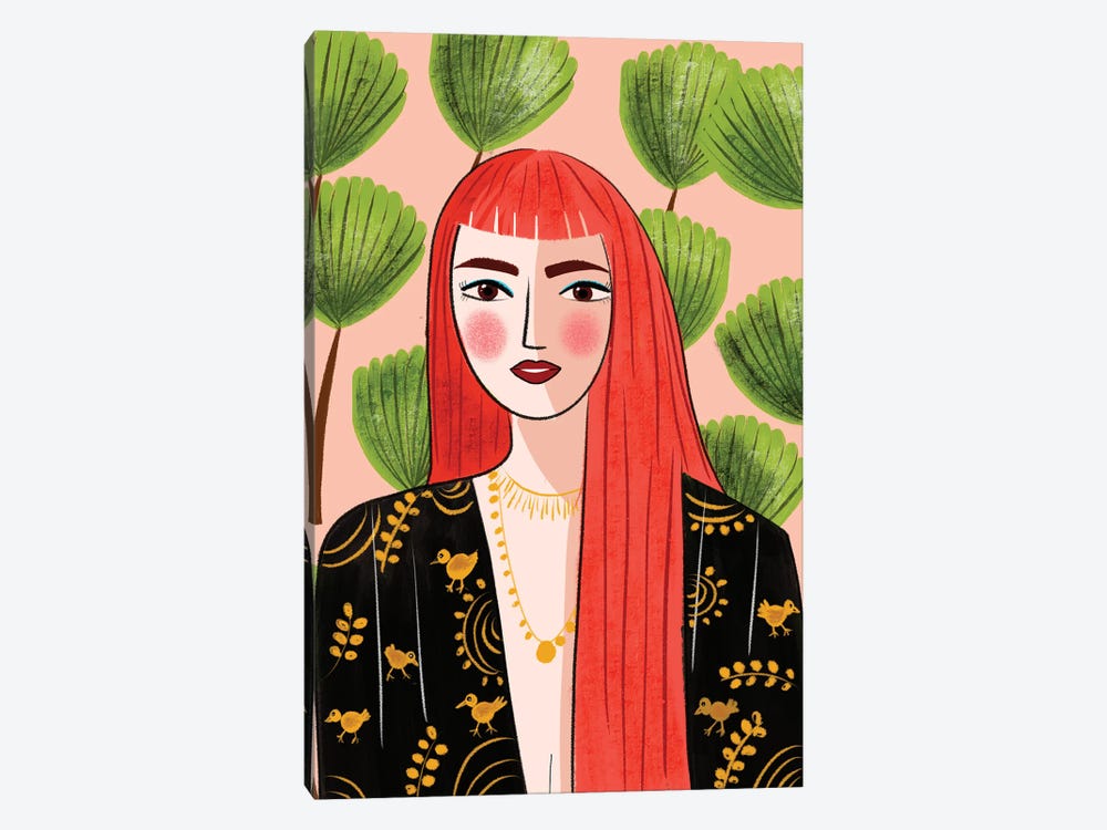 Portrait Of A Red Head by Dina Razin 1-piece Art Print