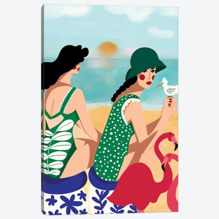 Summer Love Canvas Print #DRZ29} by Dina Razin Canvas Art Print