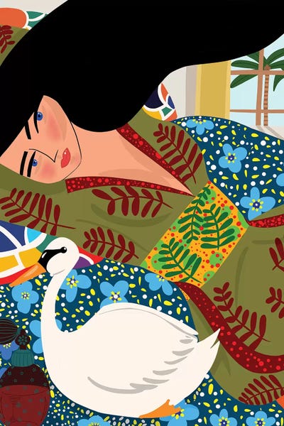 Thinking Of Modigliani by Dina Razin canvas print