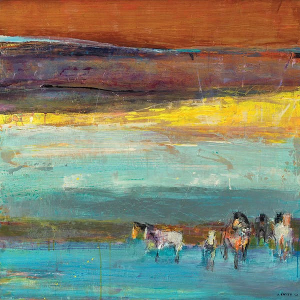 Abstract Oil Painting: Claire de Lune by Dominique Samyn