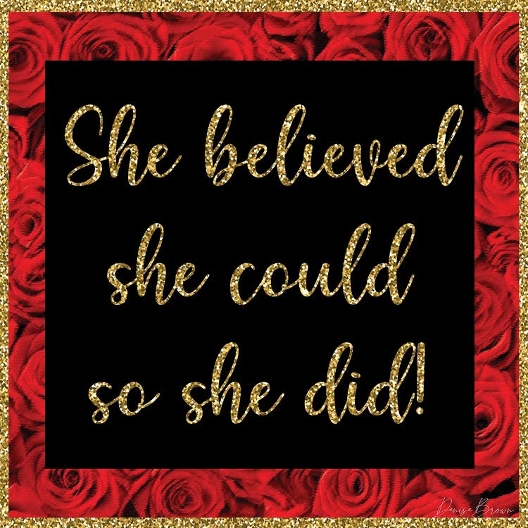 She Believed She Could