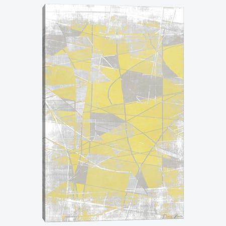 Metric Pantone Yellow Canvas Print #DSB22} by Denise Brown Canvas Artwork