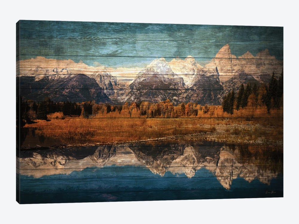 Mountain Reflection II by Denise Brown 1-piece Canvas Print
