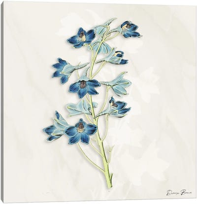 Blue Botanical III Canvas Art Print - Denise Brown