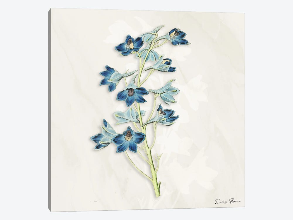 Blue Botanical III by Denise Brown 1-piece Canvas Art