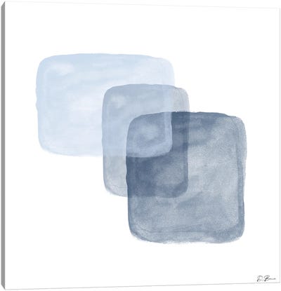 Blue Overlay II Canvas Art Print - Denise Brown