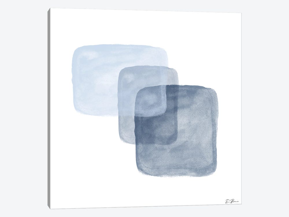 Blue Overlay II by Denise Brown 1-piece Canvas Print