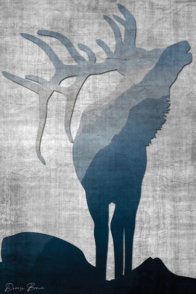 Cabins: Buck Silhouette I by Denise Brown